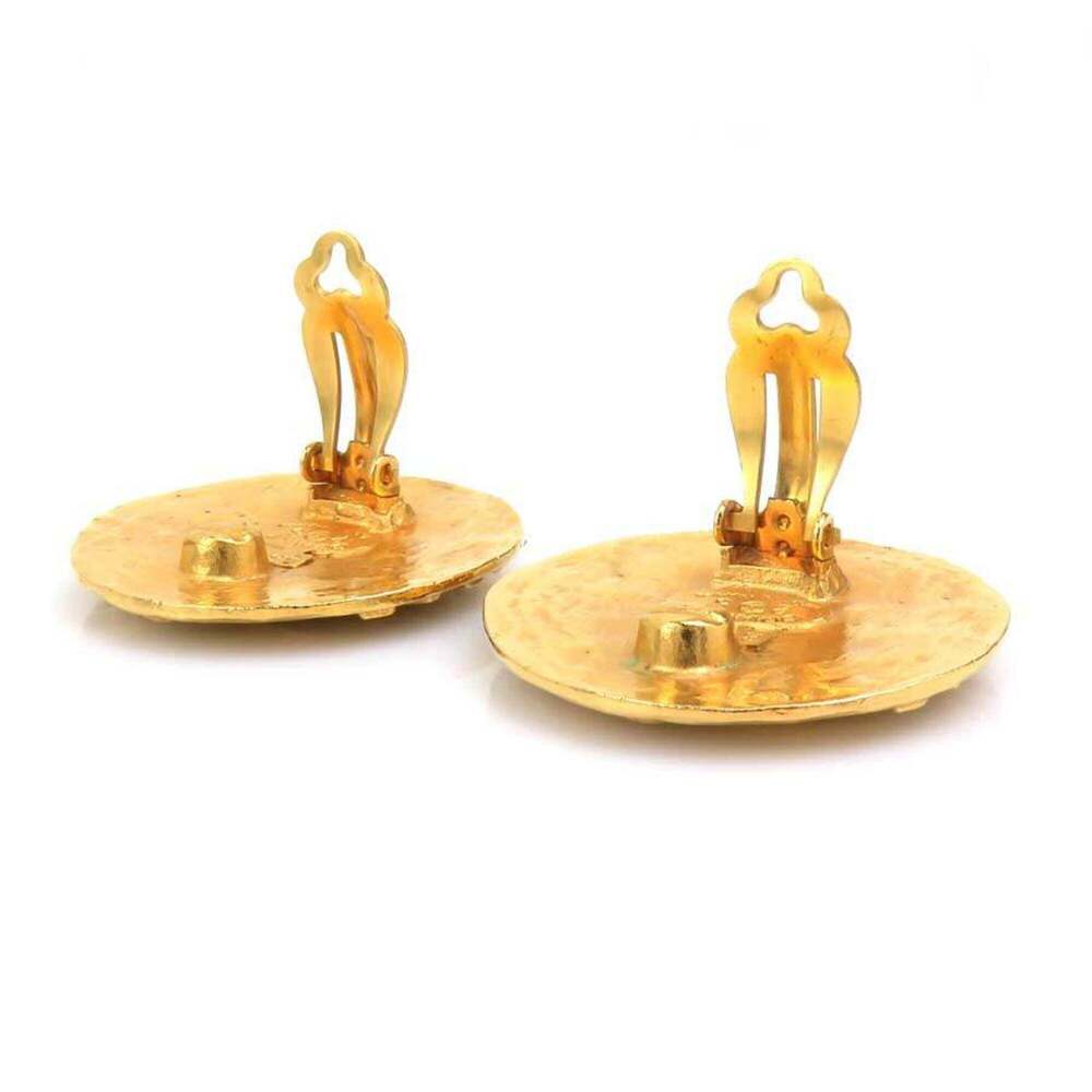 CHANEL Gold Logo Earrings - Picture 5 of 13